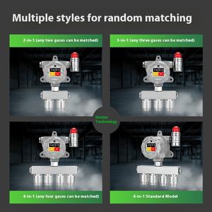 Quatro-em-um gás analisador detector fixo VOC oxigênio metano CO concentração alarme refrigerante vazamento detector - Product Image 4