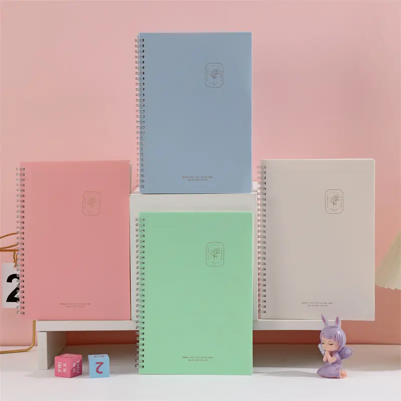 New Student Classroom Simple Office Notebook Coil Depai Loose-leaf Book Wholesale Frosted Morandi Color Leather Promotion A5