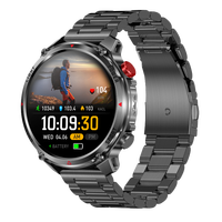 Montre connectée GPS HT45, montre de fitness avec écran HD de 1,7 pouce, batterie de 1100 mAh, surveillance de la fréquence cardiaque, de l'oxygène sanguin et mode sportif