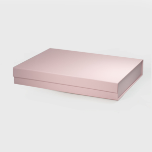 44*32*<span class=keywords><strong>7cm</strong></span> A3 Ekstra Sığ Pembe Kutular Logolu Manyetik Kapaklı Karton Kutu - Product Image 1