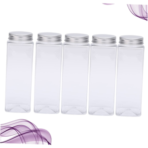 Hot Sale Food Grade PET Cylinder Transparent <b>Plastic</b> Storage Tank with Screw <b>Cap</b> for Dry Food and Tea Storage Packaging - Product Image 2