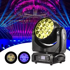 Aura19 * 40w RGBW Led Zoom yıkama hareketli kafa sahne Dj ışığı hareketli kafa yıkama düğün için