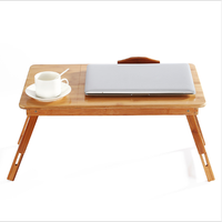 Mesa de bambú para ordenador portátil, escritorio plegable y ajustable, 5v, con cable de extensión USB, respetuoso con el medio ambiente, plegable, barato, 15kg