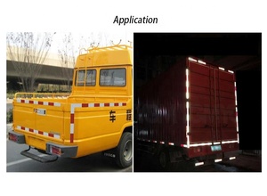 Nhà máy an toàn màu đỏ và trắng dính kỹ sư lớp DOT-C2 xe băng phản chiếu - Product Image 6