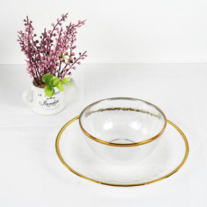 Assiettes Tendance 2025 pour Fêtes et Mariages, Couverts en Verre, Vaisselle en Porcelaine, Ensemble d'Assiettes en Verre, Service de Table - Product Image 2