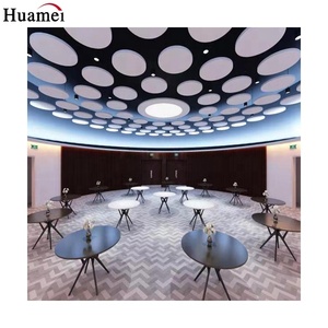 Panneaux acoustiques modernes Global Clouds avec <span class=keywords><strong>laine</strong></span> <span class=keywords><strong>de</strong></span> verre haute densité et design graphique pour la décoration intérieure <span class=keywords><strong>de</strong></span> bureaux - Product Image 2