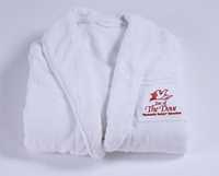 Peignoir de luxe en velours 5 étoiles et tissu de mode haut de gamme 100% coton blanc pour hôtel