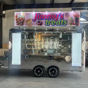 Carrito de Comida Estándar Europeo para Helados, Pizza, Tacos y BBQ, Remolque Móvil de Comida Totalmente Equipado - Product Image 1