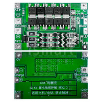 Carte de protection de chargeur de batterie Li-ion Lithium 3S/4S 40A 60A 18650 BMS pour perceuse moteur 11.1V 12.6V/14.8V 16.8V Amélioration/Équilibrage