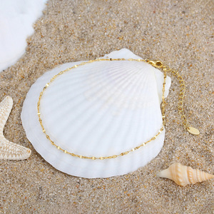 Mode simple réglable 925 argent serpent chaîne cheville forte Compression bijoux fins - Product Image 2