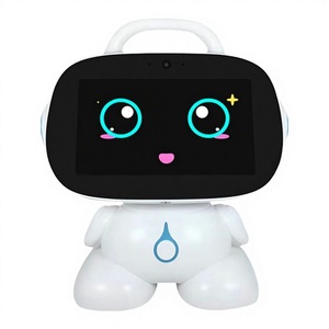 Robot d'apprentissage intelligent King Flowers de 9 pouces, jouet pour enfants, danse, interaction vocale, rechargeable, écran LCD, ABS, éducatif - Product Image 1