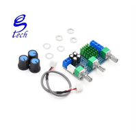 DC 12V 24V 80W x 2 Double canal Audio numérique TPA3116D2 Treble Bass Régulation Préréglé Pré-amplificateur Carte XH-M567