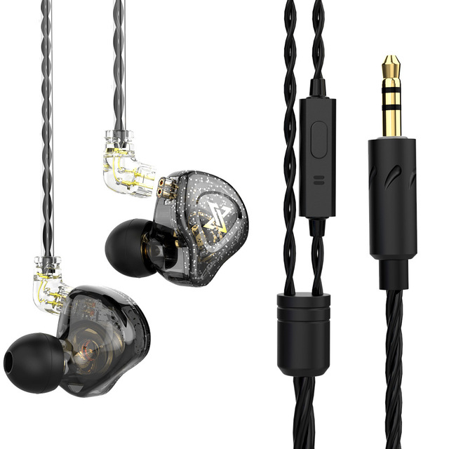 QKZ AK6 MAX Wholesale New In-Ear DyEarnamic Earphones HiFi Sound Quality Heavy Bass In-line Control Wired Headphones