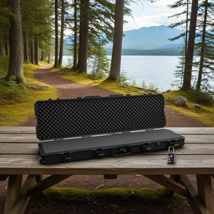 Étui pour fusil de 53 pouces, étanche, en ABS, avec poignée rigide, compartiment intérieur, pour la pêche et l'extérieur - Product Image 2