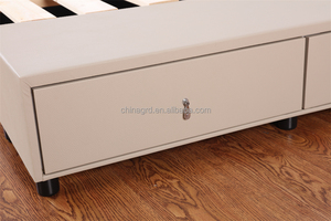 Tùy Chỉnh Màu Sắc Giường Thiết Kế Gỗ Nữ Hoàng Kích Thước Và Giường Đơn Cơ Sở Nền Tảng Mềm Khung Giường - Product Image 4