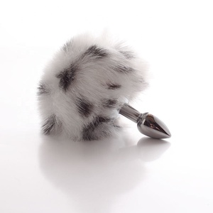 Jouets érotiques Stimulation de la Prostate masseur d'extension anale bouchon de fesses en métal queue de lapin en fourrure <span class=keywords><strong>Plug</strong></span> <span class=keywords><strong>Anal</strong></span> pour femmes - Product Image 4