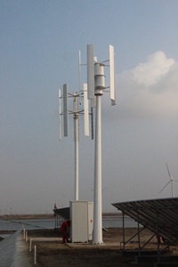 เครื่องกำเนิดไฟฟ้าพลังงานลมแบบแนวตั้งออลอินวันเฟสเดียวสามเฟสพร้อมแอพ Wifi 3KW หรือที่เรียกว่า 15KW 10KW 5KW แบบแกนหมุน - Product Image 2