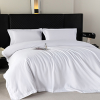 Ensemble de literie de style uni personnalisable, taille king, luxueux, 100% coton, pour hôtel