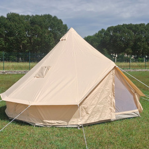 <span class=keywords><strong>Tenda</strong></span> da Campeggio Pop-up in <span class=keywords><strong>Cotone</strong></span> Beige e Oxford Bianco per Turisti - Product Image 3