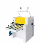 Machine à plastifier manuelle à grand rouleau de chauffage d'huile SWFM-520A + hydraulique avec rebobinage 490mm