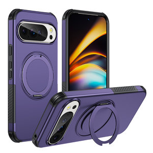 Funda Protectora Híbrida de TPU+PC Resistente con Anillo Magnético Giratorio de 360 Grados para Montaje en Coche, Compatible con Google Pixel <span class=keywords><strong>11A</strong></span> 10A 10 Pro XL - Product Image 1