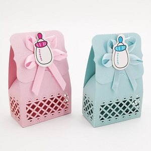 Lot de 12 boîtes à bonbons pour baby shower, jolies boîtes en papier pour garçon et fille, cadeaux de baptême, cadeaux d'anniversaire pour enfants, sacs à bonbons, fournitures pour fêtes et événements - Product Image 1