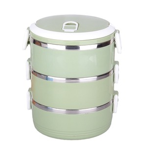 กล่องข้าวทรงกระบอกสำหรับเด็ก กล่องใส่อาหารสแตนเลส กล่องเบนโตะเด็ก พร้อมวงแหวนซิลิโคนกันรั่ว - Product Image 5