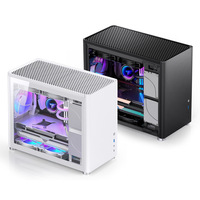 Boîtier personnalisé OEM blanc en alliage d'aluminium ATX pour PC, Port type-c pour ordinateur de bureau de jeu, coque Matel