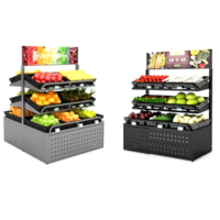 Supermarkt houten fruit- en groenteplank voor groenten en fruit
