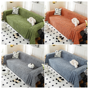 Plaid en chenille à franges, personnalisable OEM, style Japandi minimaliste, réversible, en coton gaufré, pour canapé, luxe discret - Product Image 2