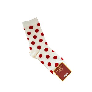 Chaussettes en coton rouge Songmu's Year Life, chaussettes en velours de lapin, sûres, joyeuses, créatives, chaussettes empilées pour femmes, Nouvel An - Product Image 5