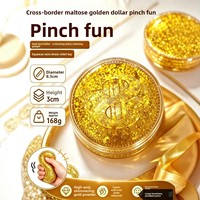 Bonbons de malt dorés en forme de pièce de monnaie, jouet en caoutchouc souple à rebond lent, imitation dollar américain, article anti-stress de haute qualité