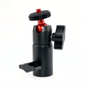 Mini trépied à tête sphérique pour téléphone, diffusion en direct, rotation à 360 degrés, conception compacte en alliage d'aluminium - Product Image 1