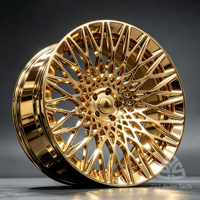 722Auto 1 pièce Jantes forgées chromées multi-rayons à déport profond 20 21 22 23 pouces 5x112 5x120 pour Rolls Royce Ghost Phantom