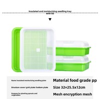 X82 plateau de semis Microgreen planteur plastique pépinière germe avec Pp de haute qualité pour la maison jardin plateau de semis de légumes