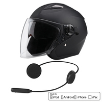 Casque Bluetooth HM-1, Bluetooth 5.4, suppression du bruit, boîtier étanche IP67, réponse automatique, appairage de deux téléphones pour les motards