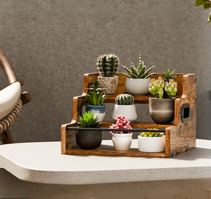 Estante de Almacenamiento de Condimentos de Cocina de Madera de Tres Niveles, Móvil, Ligero, a Prueba de Polvo, con Fácil Montaje - Product Image 4