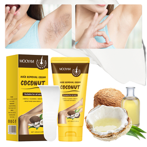 Crème dépilatoire à la noix de coco pour les jambes, les bras et les aisselles, réduit le risque de poils incarnés, MOOYAM, inhibiteur de croissance des poils, crème dépilatoire - Product Image 1