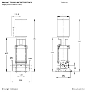 Pompa KSB Movitec VF10-5 in grado di sostituire Grundfos, <span class=keywords><strong>Wilo</strong></span>, Sylem, Sulzer, Ebara, DA, B, CNP - Pompa ad alta pressione per trattamento acqua - Product Image 5