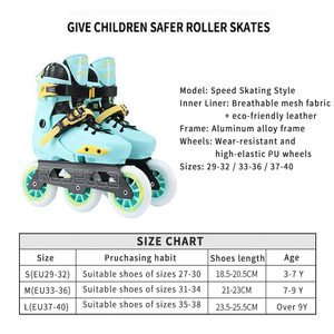 Patins à roulettes réglables professionnels EACHkids pour garçons et filles, avec fonctions lumineuses, chaussures de patinage pour enfants débutants YQ - Product Image 6