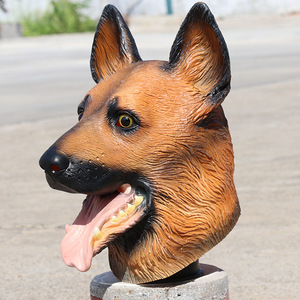 Masque de chien de chasse en latex pour Halloween, accessoire de costume de cosplay, taille unique - Product Image 3