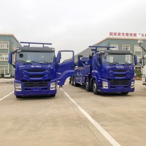 Precio de Fábrica, Camión de Rescate ISUZU GIGA 8x4 de 30 Toneladas con Pluma Integrada y Elevador de Ruedas, con Cabrestante y Motor 6UZ1 - Product Image 2