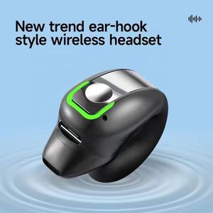 Mini Soft Clip OWS Wireless Earbud Earpiece 6-8 Jam Kerja Satu Telinga dengan Bahan Silikon Headset Telepon - Product Image 2