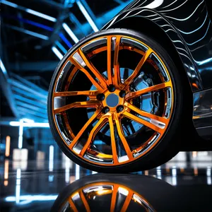 ABCW geschmiedetes Lkw-Rad 17 × 6,5 Zoll Aluminium 5 × 114,3 Dunkelgolz-Legierung geschmiedetes Pkw-Rad für Luxusauto
