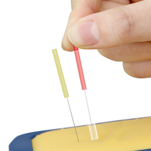 500 Pièces, 5 Couleurs, Aiguilles d'<span class=keywords><strong>Acupuncture</strong></span> Stériles Jetables avec Tube Guide, Acier Inoxydable, Manche en Plastique pour Médecine Chinoise et Esthétique - Product Image 4