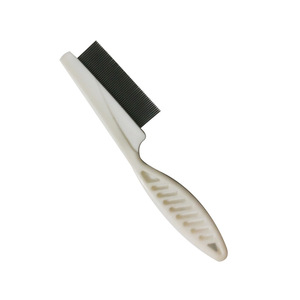 Pet Grooming Comb Plastic White Anti Static For Dog Hair Care - Product Image 5