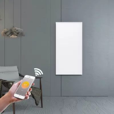 immagine riscaldatore intelligente con telecomando e Wi-Fi