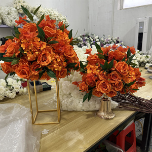 IFG 40cm Boules <span class=keywords><strong>de</strong></span> fleurs décoratives d'automne Orange brûlé pour les arrangements <span class=keywords><strong>de</strong></span> mariage - Product Image 6