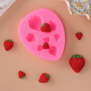 <span class=keywords><strong>Stampo</strong></span> 3D per <span class=keywords><strong>Candele</strong></span> a Corda, Sapone Artigianale e Decorazioni per Torte a Forma di Fragola, Mirtillo, Ciliegia, Lampone e Cioccolato - Product Image 3