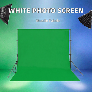 Fondo de Muselina Pintado con Spray Blanco con Molde Privado para Fotografía y Grabaciones de Video, Fiestas, 2m X 3m, Marca <span class=keywords><strong>BN</strong></span> - Product Image 4